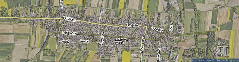 Zdjęcie satelitarne Orkana Władysława ul.